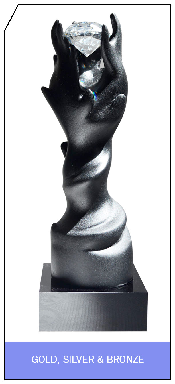 Gerety Award Gold/Silver/Bronze Statue